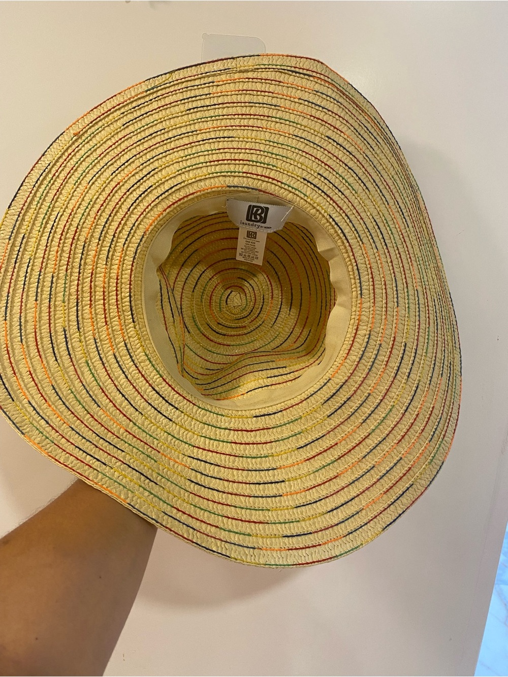 Laundry by Design Wide Brim Straw Sun Hat - Natural Beige - Picture 5 of 6